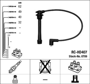 Tändkabelsats, HYUNDAI,KIA, 27501-23A00, 27501-23B00, 27501-23B01, 27501-23B70