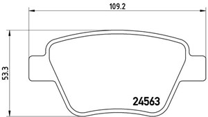 Bromsbeläggsats, Bakaxel, AUDI,SEAT,SKODA,VW, 2K5698451, 5K0698451, 5K0698451A, 5K0698451C, 8P0098601P, JZW698451Q