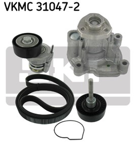 Vattenpump + spårremssats, AUDI,SEAT,SKODA,VW, 03C 121 005 B, 03C 121 005 C, 03C 121 005 D, 03C 121 005 K, 03C 121 005 L, 03C 121 005 LX