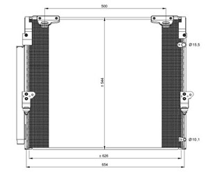 Kondensor, klimatanläggning, LEXUS LX, TOYOTA LAND CRUISER 200, 1396 548, 5011346, 5011349, 5011726, 5011727, 8846060400