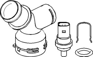 Rördel, motorkylning, Nedre, AUDI,SEAT,SKODA,VW, 1K0 122 291AE