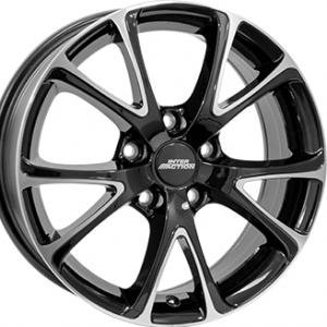 Inter Action Pulsar Black Polished 6x15 4/108 ET25 B65.1