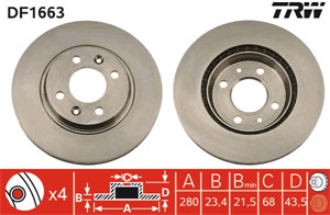 Bromsskiva, Framaxel, SAAB 900 I, 900 Cabriolet I, 900 Combi Coupe I, 9000, 9000 Halvkombi, 4002150, 8966962, 8970709