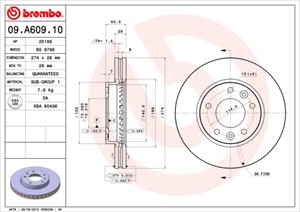 Bromsskiva, Framaxel, KIA CARNIVAL II, 0K58B33251