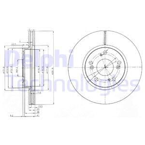 Bromsskiva, HONDA CIVIC IX, CIVIC Hatchback VIII, CIVIC Sedan IX, CIVIC Sedan VIII, FR-V, STREAM, 45251- S7A-E11, 45251-S7A-E10, 45251-S