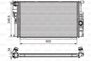 Kylare, motorkylning, BMW i8 [I12], 17 11 7 600 522, 17 11 8 673 371, 17117600522, 17118673371, 7600522