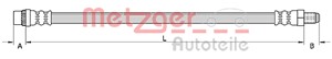 Bromsslang, Höger fram, Vänster fram, DACIA DUSTER, DUSTER Skåp/SUV, 4621 077 56R