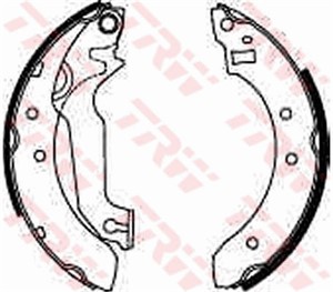 Bromsbackar, sats, FORD, 1544632, 1613131, 5015657, 5015659, 5020408, 5020421, 5020548, 5020558, 6088224, 6113131, 6150271, 85AB-2200-AA