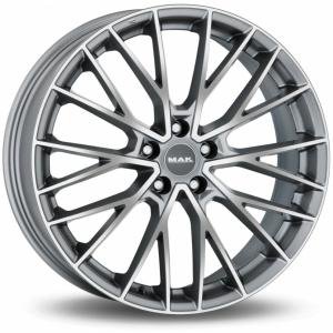 MAK Speciale Gun Metal Machined Face 8.5x19 5/110 ET30 B65.1