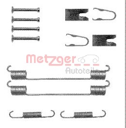 Tillbehörssats, bromsbackar, Bakaxel, FIAT,OPEL,RENAULT,SEAT,SKODA,SMART,VAUXHALL,VW