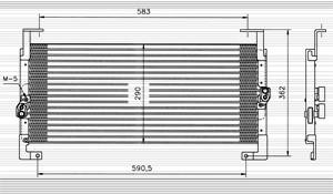 Kondensor, klimatanläggning, CHRYSLER NEON, DODGE NEON, PLYMOUTH NEON Sedan, 4740109