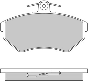 Bromsbeläggsats, Framaxel, SEAT,VW, 1HM 698 151, 1HM 698 151A, 357 698 151 E, 6N0 698 151 A, 6N0 698 151 B, JZW 698 151F
