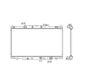 Kylare, motorkylning, HONDA CR-V II, 19010PNB003, 19010PNLG01