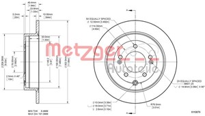 Bromsskiva, Bakaxel, HYUNDAI TUCSON, KIA SPORTAGE IV, 58411 D3000, 58411D3000
