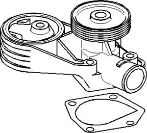 Vattenpump, SKODA FELICIA I, FELICIA II, FELICIA Kombi II, 047 121 011