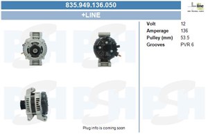 Generator, CHRYSLER SEBRING, SEBRING Cabriolet, 05033756AB, 5033756AB