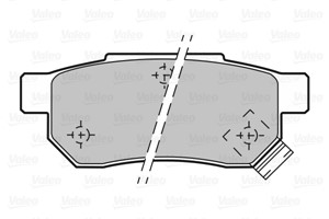 Bromsbeläggsats, Bakaxel, ACURA,HONDA,LOTUS,MG,ROVER, 06022-SP8-000, 43022SE0505, 43022-SE0-505, 43022SE0506, 43022-SE0-506, 43022SE0930