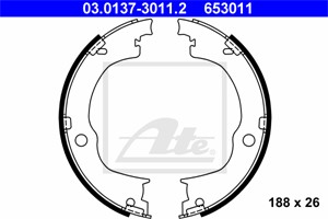Bromsbackar, sats, Bakaxel, CHEVROLET CAPTIVA, CAPTIVA SPORT, CAPTIVA Van, OPEL ANTARA A, VAUXHALL ANTARA A, 48 04 801, 96626083