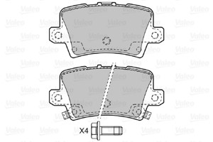 Bromsbeläggsats, Bakaxel, HONDA CIVIC Hatchback VIII, CIVIC Sedan VIII, 43022SMGE00, 43022-SMG-E00, 43022SMGE01, 43022-SMG-E01, 43022SMG