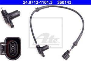 ABS-givare, Sensor, hjulvarvtal, Framaxel, FORD GALAXY I, SEAT ALHAMBRA, VW SHARAN, 1048603, 7M0 927 807 C, 98VW-2B372-BA