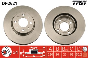Bromsskiva, Framaxel, VOLVO 850, 850 Kombi, 271590, 2715902, 31262091, 351688, 3516880