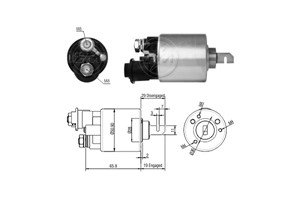 Magnetswitch, startmotor
