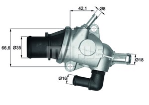 Termostat, kylvätska, ALFA ROMEO,FIAT,LANCIA, 60653946, 60813208, 60814382