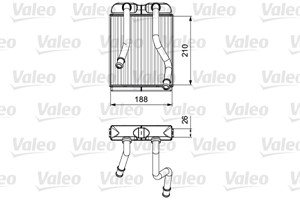 Värmeväxlare, kupévärme, AUDI Q7, PORSCHE CAYENNE, VW AMAROK, TOUAREG, 7L0819031, 7L0819031A, 955 572 326 00, 955 572 327 00, 9555723260