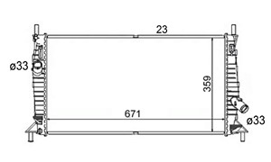 Kylare, motorkylning, FORD,MAZDA,VOLVO, 1230987, 1251092, 1300467, 1305492, 1306399, 1306756, 1309414, 1318177, 1323756, 1330987, 135417