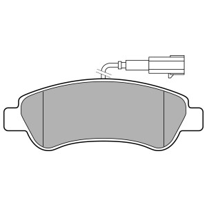 Bromsbeläggsats, Bakaxel, CITROËN,FIAT,PEUGEOT, 1612434180, 1614412180, 77366679