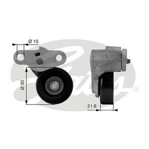 Spännrulle, flerspårsrem, CADILLAC,CHEVROLET,GMC,HUMMER,ISUZU, 12562065, 12565372, 12580196