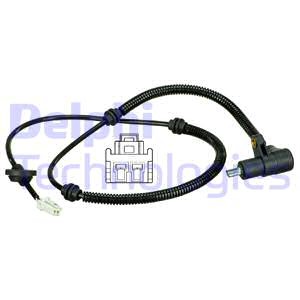 ABS-givare, Sensor, hjulvarvtal, Bakaxel, Vänster, KIA RIO Halvkombi, RIO Sedan, 0K31L4372YE