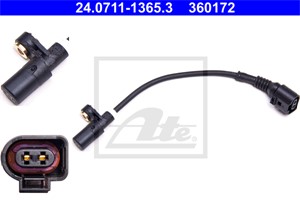ABS-givare, Sensor, hjulvarvtal, Bakaxel, AUDI,SEAT,SKODA,VW, 1J0 927 807 D