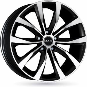MAK Wolf Black Machined Face 6.5x16 5/105 ET39 B56.6