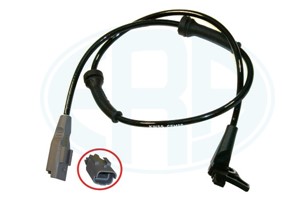 ABS-givare, Sensor, hjulvarvtal, Fram, höger eller vänster, PEUGEOT 307, 307 Break, 307 CC, 307 SW, 4545 88, 96 449 667 80