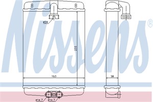 Värmeväxlare, kupévärme, CHRYSLER,MERCEDES-BENZ, 202 830 04 61, 2028300661, 210 830 04 61, 210 830 05 61, 210 830 06 61, 220 830 02 61,
