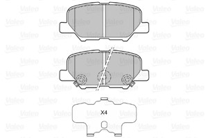 Bromsbeläggsats, Bakaxel, CITROËN,MAZDA,MITSUBISHI,PEUGEOT, 1609899680, 1620368680, 1635677180, 4605A802, 4605A998, 4605B070, 4605B071,
