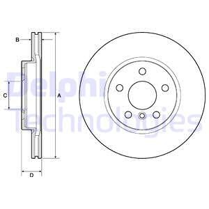 Bromsskiva, Framaxel, BMW,MINI, 3411 6866 297, 34116866297