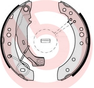 Bromsbackar, sats, Bakaxel, CITROËN C2, C2 ENTERPRISE, C3 I, C3 II, C3 Pluriel, PEUGEOT 1007, 4241L0, 424201, 8671020713