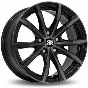 Racer Fusion Bright Black Machined Face Black Lip 6.5x15 5/114.3 ET35 B73.1