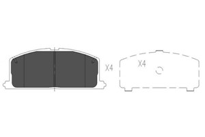 Bromsbeläggsats, Bakaxel, Framaxel, LEXUS,TOYOTA, 0049112281, 0446510040, 0446512010, 0446512020, 0446512030, 0446512040, 0446512080, 04