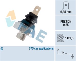 Varningsswitch, oljetryck, ALFA ROMEO,CITROËN,FIAT,IVECO,LADA,LANCIA,OPEL,PEUGEOT,RENAULT,SAAB,VOLVO,VW, 005633298, 029-919081-3, 08 55