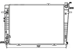 Kylare, motorkylning, HYUNDAI TUCSON, 253102E900