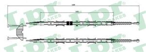 Vajer, parkeringsbroms, Bak, Höger, Vänster, CHEVROLET ASTRA Halvkombi, ASTRA Sedan, OPEL ZAFIRA A Minibus, minivan, VAUXHALL ZAFIRA A,