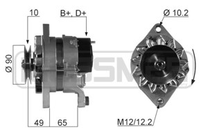 Generator, ALFA ROMEO,CITROËN,FIAT,IVECO,LANCIA,MERCEDES-BENZ, 116 76 05 060 00, 116 76 05 061 00, 3.852.2236F, 4152101, 4152612, 417462