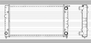 Kylare, motorkylning, SEAT,VW, 1L0121253B, 321121253AA, 321121253AL, 321121253BN, 321121253K, 8D0820193