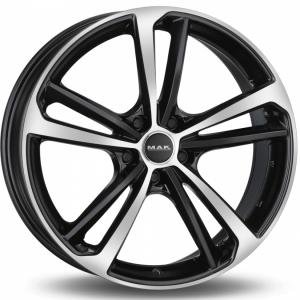MAK Nurburg Black Machined Face 8x19 5/110 ET33 B65.1
