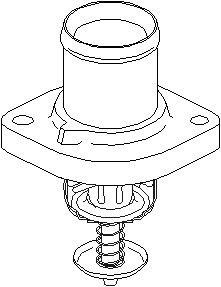 Termostat, kylvätska, CITROËN,FIAT,LANCIA,PEUGEOT, 1338 A0, 9630066680