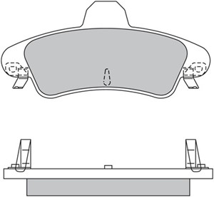 Bromsbeläggsats, Bakaxel, FORD,FORD USA, 1129885, 1204850, XS7J2M008AA