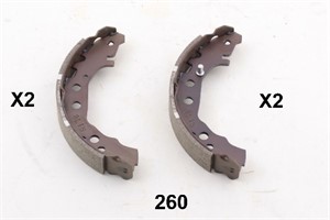 Bromsbackar, sats, Bakaxel, TOYOTA IQ, 0449574020